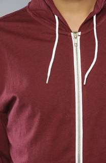 All Day The Zip Up Hoody in Burgundy Speckle  Karmaloop   Global 