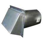 in. Round Galvanized Wall Vent with Spring Return Damper Reviews (2 