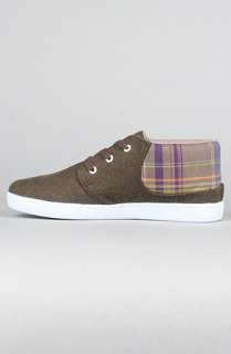 Keep The Ramos Sneaker in Yarn Dyed Twill with Madras Plaid 