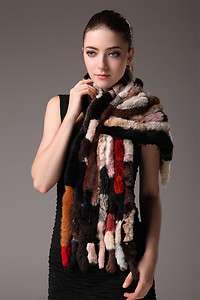 0019 Winter Rex rabbit fur neck warmer scarf muffler scarves 