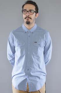 RVCA The Linus Check Buttondown Shirt in Rolling Blue  Karmaloop 