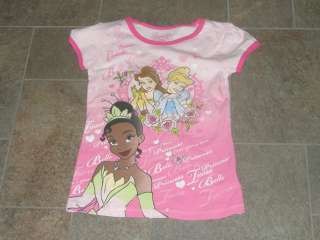 NWT Disney Princess Tiana Frog Belle T Shirt Top 3T  