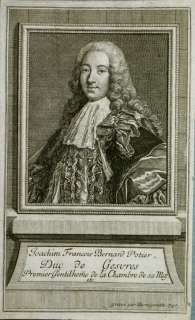 François Joachim Bernard Potier PORTRAIT 1740  