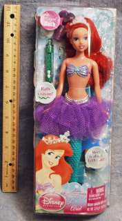 Disney Princess Ariel Royal Bath Doll with Bath Crayon and Puff___New 