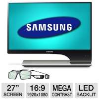Samsung S27A950D 27 Class Widescreen 3D Backlit LED Monitor   1920 x 
