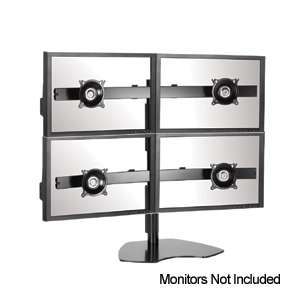 Chief KTP445B Widescreen Quad Monitor Table Stand   Black at 