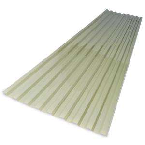 Suntuf 26 in. x 8 ft. Misty Green Polycarbonate Corrugated Roofing 