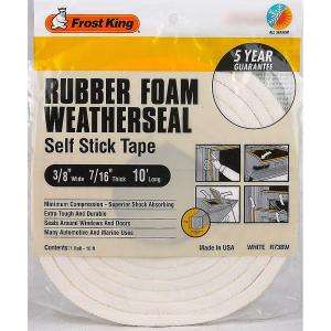   and Vinyl Foam Door Stop Weather Strip Kit R538WH 