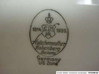   Hutschenreuther Hohenberg US Zone 2.Weltkrieg Wehrmacht US Army  