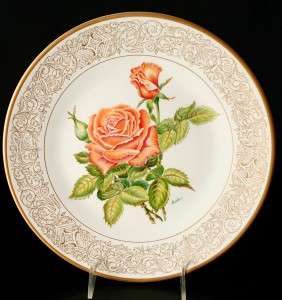 Edward Marshall Boehm 7 Rose Collectors Plates  