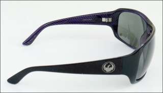 Dragon Brigade Polarized Sunglasses Purple Streak/Grey 634741612606 