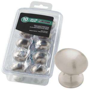 Liberty 1 3/8 in. Satin Nickel Large Football Knobs 10 Pack PN0393L SN 