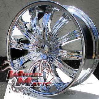 24 CHROME PHINO W38 5X115/120 DODGE CHARGER MAGNUM CHALLENGER 300 C 