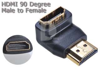 Mini 90 Degree Right Angle HDMI Male to Female Plug and Play Connector 