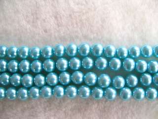 10 Colors/ Glass Pearl Beads 8mm 100pcs per strand BDA  