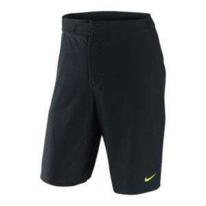 New NIKE Nadal Vamos Tennis Shorts Black with Lime  