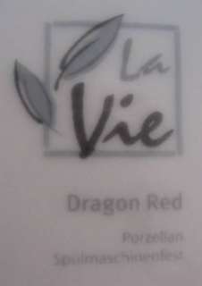 Porzellan TEE Set * DRAGON RED * SHANGHAI FASHION * LA VIE * NEU in 