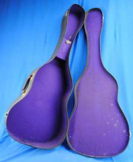 Nice Vtg Geib Puritan Chicago 1930s 1940s Purple Lining Acoustic 