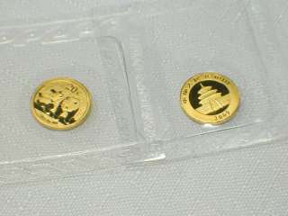 2009 China Panda 1/20th oz. Gold Coin   Becoming Very Rare .999 