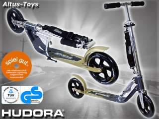 Hudora Roller Big Wheel Scooter Aluroller MC 205 gold  