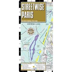 Streetwise Paris Map   Laminated City Street Map of Paris, France 