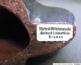 Keramik Eule Gerhard Liebenthron Bremen  