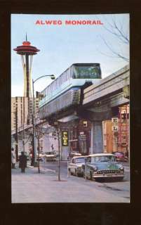 Alweg Monorail Seattle WA Postcard  