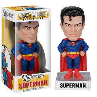 FUNKO DC UNIVERSE SUPERMAN WACKY WOBBLER BOBBLE HEAD BATMAN  