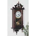 27 H WALTHAM 31 DAY CHIME PENDULUM WIND UP WOOD WALL CLOCK WORKS GREAT