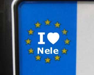 Aufkleber   I love Nele  