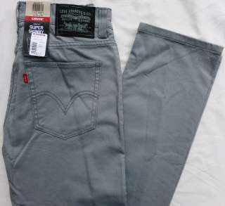 NEW LEVIS 510 Mens Super Skinny Jeans   Light Gray Color   MSRP $58 