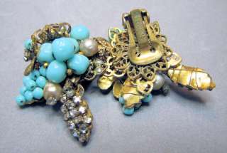 AWESOME DeMARIO TURQUOISE & FAUX PEARL PARURE, Satisfaction Guaranteed 