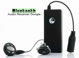 Bluetooth Audio Receiver Dongle Transmitter 3.5mm Stereo Plug in Black 