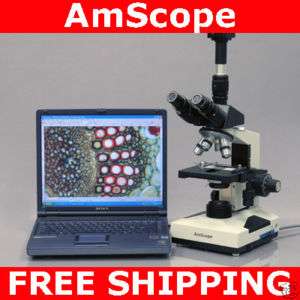 40X 2000X Trinocular Biological Microscope + 9M Camera 013964470734 