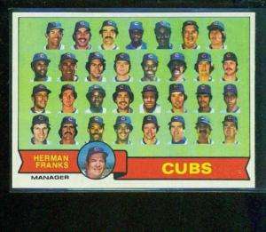 1979 Topps Chicago Cubs Team Set  