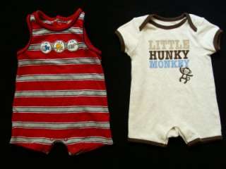 Baby Boy 0 3 3 6 Months Spring Summer Romper One  Piece Clothes 