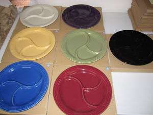 New Longaberger Woven Traditions Divided Plates  