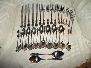 Reed & Barton Camelot stainless flatware 35pc  