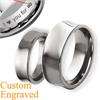 HIs & Her Concave Tungsten Rings Wedding Band Size 4 18  