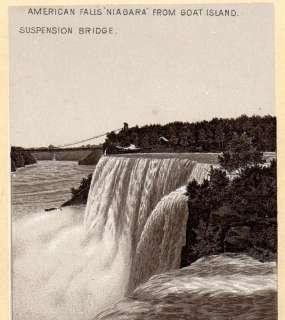 Suspension Bridge American Falls Niagara Coffee ad CARD  