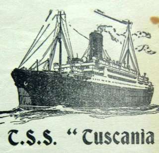 CUNARD OCEAN LINER SHIP ENTERTAINMENT PROGRAM 1930  