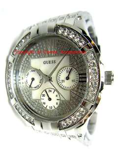 GUESS SILVER ROMAN HOLIDAY MOP WATCH G12579L  