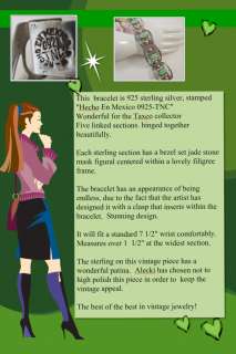 Vintage Antique Sterling Silver Hecho Taxco Bracelet  