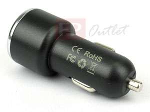 Dual USB Port Car Lighter Cigarette Plug Charger 2000mA  