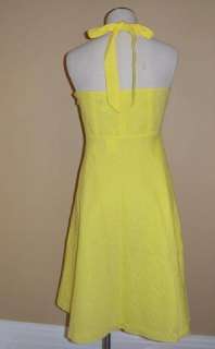JCREW Aubrey Embossed Beach Dress 12 Light Citron $98  