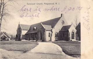 Ridgewood NJ Bergen Co Church Building Postcard N J  