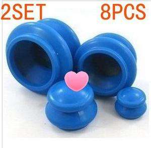 Sets Rubber Cupping 4 Cup Vacuum Chinese Therapy New  