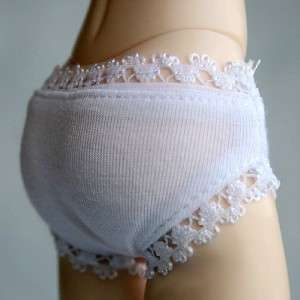 01# White Girls Briefs/Underwear/Outfit 1/4 MSD DOD BJD Dollfie  