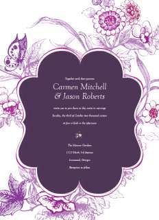 SOPHISTICATED WEDDING INVITATIONS AND RSVP W/ENVELOPES  