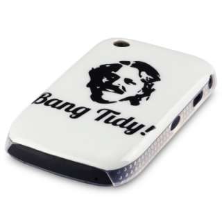 FOR BLACKBERRY CURVE 8520 / 9300 WHITE HARD BACK COVER CASE BANG TIDY 